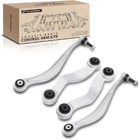 A-Premium Set of 4, Rear Forward & Rearward Lower Control Arm, with Ball Joint & Bushing, Compatible with BMW F01 F02 F10 F12-2011-2019-528i 535i 550i 640i 650i 740i 750i 740Li 750Li 760Li