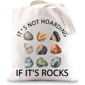 G2TUP Rockhounding Gifts حقيبة كتف لهواة جمع الصخور حقيبة حمل جيولوجي إنها ليست اكتناز إذا كانت هدية لمحبي الصخور