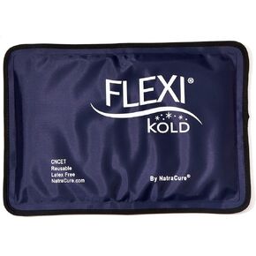 FlexiKold Gel Ice Pack (Standard Large: 10.5" x 14.5") Ice Packs for Injuries Reusable, Back Pain Relief, Knee Ice Pack Wrap, After Surgery, Ice Pack for Knee, Shoulder - 6300-COLD by NatraCure