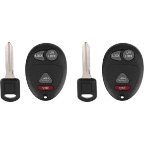 X AUTOHAUX L2C0007T 315MHz Keyless Entry Remote Ignition Transponder Key Fob for Buick Century Sedan Limited 2001-2005 for Buick Regal CX CXL Base Ultra SUV 2001-2005 4 Buttons 2pcs
