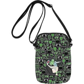 G2TUP Frankenstein & Bride Crossbody Bag Frankenstein Couple Gift Horror Monsters Bride Shoulder Bag