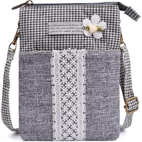 Small Crossbody Bag for Women Mobile Phone Purse National Pattern Shoulder Bag Handbags Coin Pouch for Women