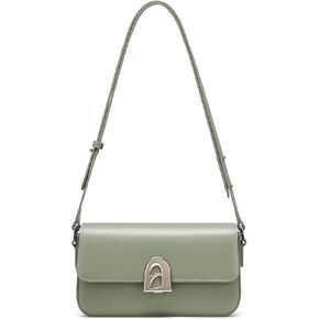 LA'FESTIN Small Purse Leather Handbags For Women: Black Shoulder Bags Crossbody Bag