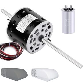 RV AC Condenser Fan Motor Compatible with Genteq F48AF70A61 Fan Motor fit Dometic RV Air Conditioner Product Number 3315332.005 1/5 Hp 115V 2.5A 3 Speeds