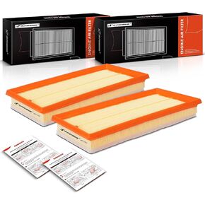 A-Premium 2-PC Engine Air Filter Compatible with Jeep BU Series Renegade 2019-2023 & Fiat 500X 2019-2023 & Alfa Romeo Tonale 2024, 1.3L, Replace# 52080841, F026400687