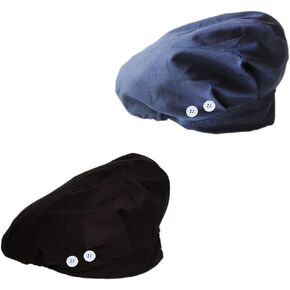 4Pcs Scrub Caps for Women Nurse Surgical Hats Adjustable Working Cap Satin-Lined Doctor Hat with Sweatband and Buttons