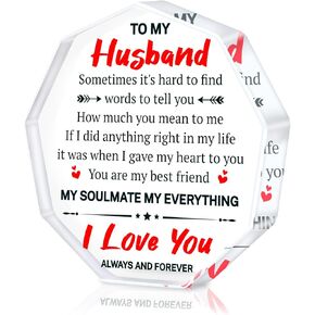 WaaHome Valentines Day Gifts for Husband from Wife - I Love You Gifts for Him Boyfriend Men to My Husband Gifts for Valentines Day Birthday Anniversary