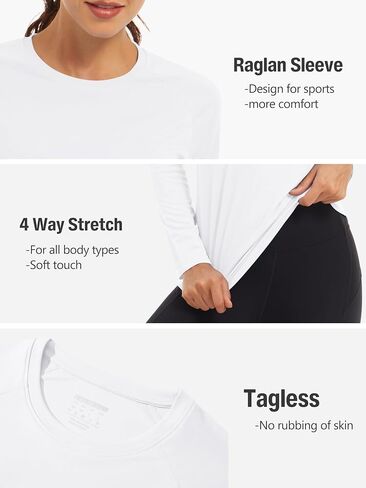 TACVASEN Womens Long Sleeve Rash Guard UPF 50+ UV Sun Shirts Quick Dry Swim Shirt Hiking Tops in Saudi Arabia