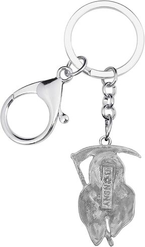 WEVENI Novelty Halloween Grim Reaper Keychain Skull Key Ring Car Bag Wallet Accessories Charms for Women Girls Skull Gifts in Kuwait