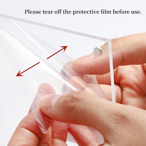 3 إطارات صور مقاس 4x6، إطار صورة مغناطيسي أكريليك، إطار صورة شفاف، إطار صورة بدون إطار مزدوج الجوانب لعرض الصور البريدية in Kuwait