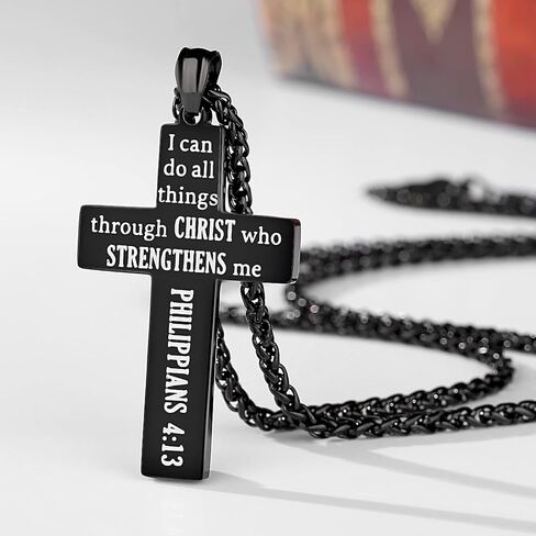 SAM & LORI Gifts for Teens/Men, American Flag Cross Necklace for Son/Boyfriend/Husband/Father on Birthday/Graduation/Fathers Day in Kuwait
