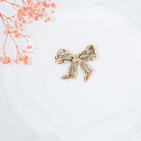 Rhinestone Bow Brooch Vintage Crystal Large Bowknot Brooches for Women Brooch Pin Wedding Fashion Jewelry Accessories,Women Gift in Saudi Arabia