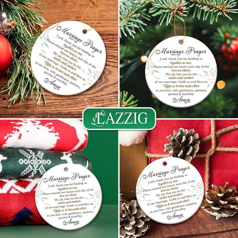 Christian Wedding Gifts for Couples - Marriage Prayer Ornament, Religious Wedding Gifts for Married Couples, Newlyweds - Marriage Gifts for Couples, Christian Bridal Shower Gifts in Saudi Arabia