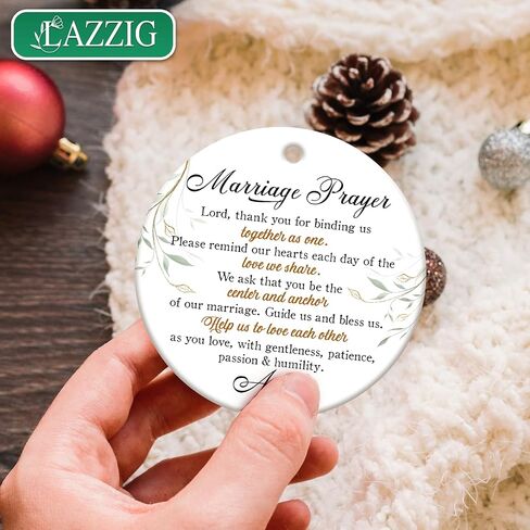 Christian Wedding Gifts for Couples - Marriage Prayer Ornament, Religious Wedding Gifts for Married Couples, Newlyweds - Marriage Gifts for Couples, Christian Bridal Shower Gifts in Saudi Arabia