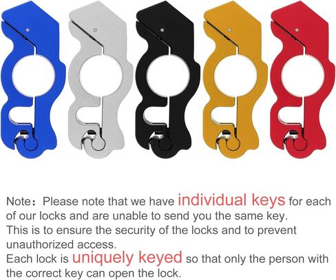 Windance Motorcycle Anti Theft Lock,Heavy Duty Front Brake Lock,Throttle Grip Clutch Brake Lever Handlebar Lock for Protection (Blue, L) in Saudi Arabia