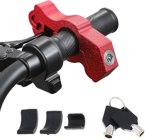 Windance Motorcycle Anti Theft Lock,Heavy Duty Front Brake Lock,Throttle Grip Clutch Brake Lever Handlebar Lock for Protection (Blue, L) in Saudi Arabia