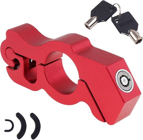 Windance Motorcycle Anti Theft Lock,Heavy Duty Front Brake Lock,Throttle Grip Clutch Brake Lever Handlebar Lock for Protection (Blue, L) in Saudi Arabia