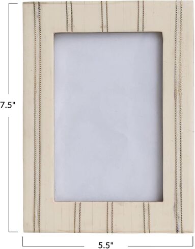 تصميم مقلمة من الراتنج من بلومينغفيل، إطار صورة باللون الكريمي والذهبي، باللون العاجي in Kuwait