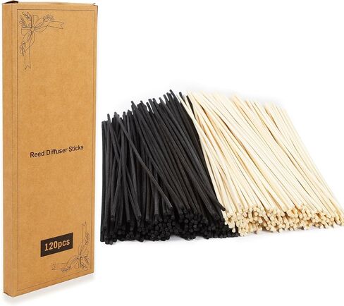 120PCS Reed Diffuser Sticks 7.5in/19CM Diffuser Sticks Diffuser Reeds Replacements Sticks for Home,SPA (Natural) in Saudi Arabia