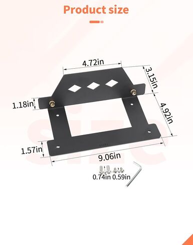 لفورد موستانج 2024+ إطار لوحة الترخيص الأمامية أسود متين حامل لوحة الترخيص إطار لوحة السيارة ملحقات السيارات إطار لوحة الترخيص الأنيق in Kuwait