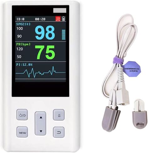 Veterinary Pulse Handheld Pulse for Animals 24 Hours SPO2 Pulse Rate Monitor Alarm(H100 for Adult) in Saudi Arabia