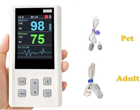 Veterinary Pulse Handheld Pulse for Animals 24 Hours SPO2 Pulse Rate Monitor Alarm(H100 for Adult) in Saudi Arabia