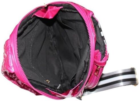 Grace Double Bounce Black Striped 16 x 12.5 x 3.5 Inch Quilted Nylon Womens Pickleball Sport Sling Bag in Saudi Arabia