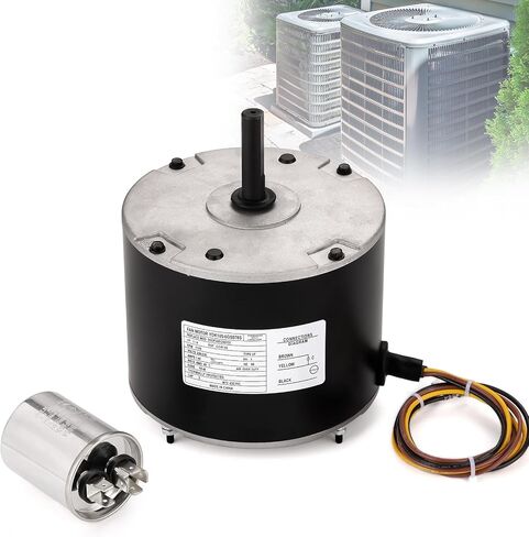 RV AC Condenser Fan Motor Compatible with Genteq F48AF70A61 Fan Motor fit Dometic RV Air Conditioner Product Number 3315332.005 1/5 Hp 115V 2.5A 3 Speeds in Saudi Arabia