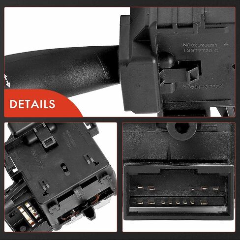 A-Premium Turn Signal Switch, Headlight Dimmer (Auto), Parking Light Multifunction Switch Lever Compatible with Hyundai Santa Fe 07-12, Sonata 09-10, Kia Optima 06-11, No Fog Light in Saudi Arabia