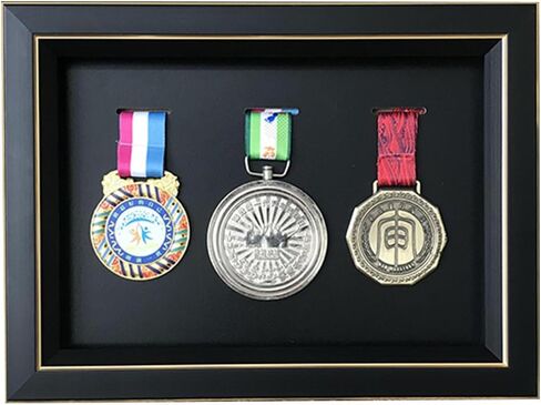 Medal Display-Medal Display Box-3D Medal Box Photo Frame Marathon Medal Display Stand, Triathlon, Football Gymnastics, All Sports Medal Badge (8*6in) (8*6in) in Saudi Arabia