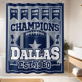 Las Vegas Shower Curtain, Football Style Gifts for Football Fans, Cool Funny Shower Curtain Home Bathroom Decor 60x72 Inch
