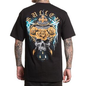 Sullen Men's Triton Rose Electric Capsule Tattoo Lifestyle Graphic Standard Short Sleeve Tee