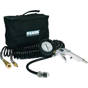 Viair 00043 Inflation Kit with Tire Gun, 200 PSI 2.5" Gauge, 30' Hose and Carry Bag