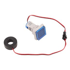 LED Display AC Voltmeter Ammeter, LED Digital Display AC Voltage Current Meter Indicator 22mm 0-100A Meter Indicator (Blue)