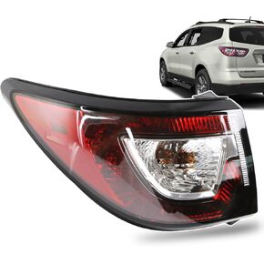 Tail Light Compatible With 2013-2017 Chevy Traverse Rear Light Taillights Replace 84266019 (Outer, Left Driver Side)