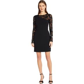 Donna Morgan One Shoulder Illusion Floral Sequin Party Dresses for Women