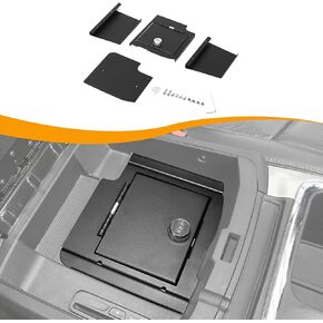 Hoolcar Center Console Armrest Locking Storage Safe Box Armrest Organizer Gun Safe Box with Password Compatible with Dodge Ram 2009-2018, Interior Accessories