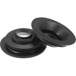 2 Pcs Car Headlight Housing Dust Seal Cap, 70mm Universal for Aftermarket Headlamp Xenon Light LED Retrofit Durable Rubber Black