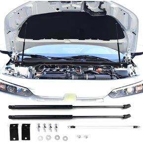 2Pcs Front Hood Lift Supports for 11th Gen Honda Civic 2022 OEM Replacement Bonnet Hydraulic Gas Charged Hood Lift Shocks Bar Springs Props Support Assist Kits