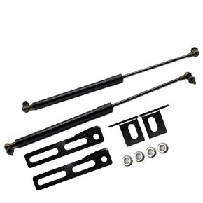 Lift Supports for Toyota Highlander Kluger (XU50) 2014-2019 Front Bonnet Hood Modify Carbon Fiber Gas Charged Shock Dampers Spring Struts Bar (2 PCS) (Normal Black)