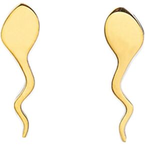 Tadpole Stud Earrings for Women Stainless Steel Tadpole Earrings