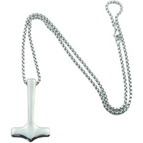 Nordic Viking Celtic Thor Hammer Mjolnir Necklace Amulet Luck Scandinavian Rune Necklaces Men Chain Jewelry