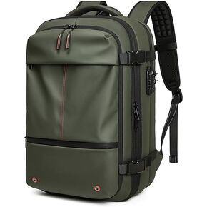 Travel Men Backpack 17 inch vacuum compression Laptop Backpack Large Capacity Backpack Extended Hiking Business backpack (Military Green)