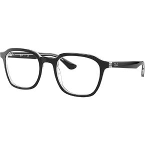 Ray-Ban Rx5390f Low Bridge Fit Square Prescription Eyeglass Frames