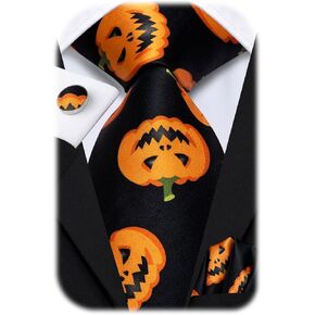 Hi-Tie Animal Ties for Men Silk Fun Necktie Pocket Square Cuff-links Sets Holiday Festival