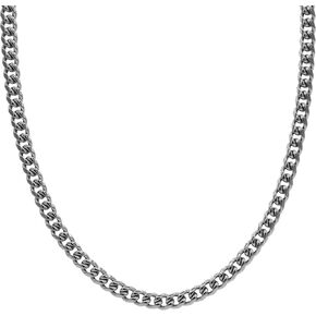 GLD Miami Cuban Link Chain for Men and Women - 14K 8MM White Gold - 18"