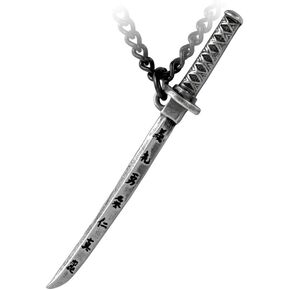 Alchemy Gothic Bushido Samurai Sword Pendant Necklace