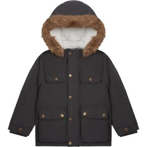 Carter's Boys' Warm Winter Parka Hooded Jacket
