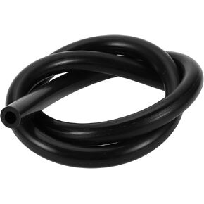 Silicone Vacuum Tubing Hose Automotive Vacuum Line for Toyota High Temperature 5ft 3/8" 10mm ID 3.5mm Thickness 1 Pc Black