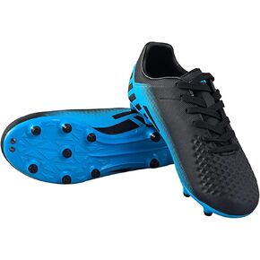 Vizari Santos Firm Ground Kids Soccer Cleats | Girls and Boys Soccer Cleats Embossed Synthetic Upper with Built-in Sock | Football Shoes with Molded TPU Outsole for Maximum Traction